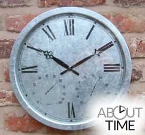 Verzinkte Uhr, 35cm - About Time™